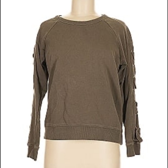 LAUREN RALPH LAUREN Lace Up Sleeve Top - Picture 3 of 9